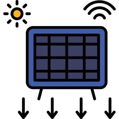 Klima web simgesi basit tasarım vektörü çizimi