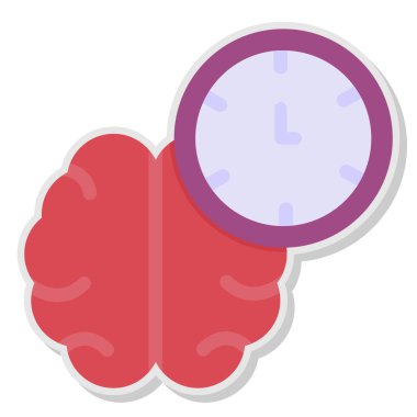 Beyin. Web simgesi basit tasarım