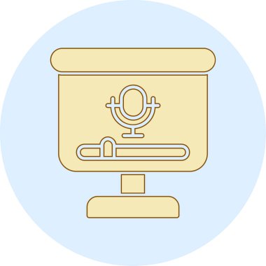 radyo simgesi vektör illüstrasyonu