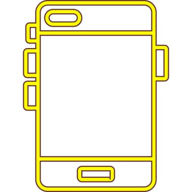 Boş ekran ile cep telefonu