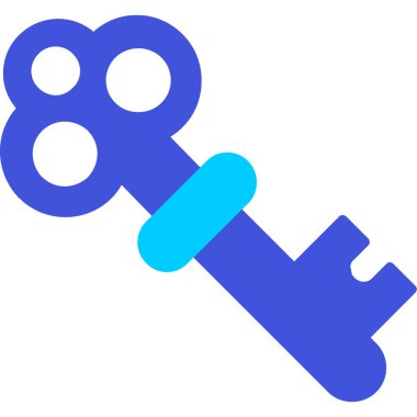 anahtar simgesi, vektör illüstrasyonu beyaz arkaplanda izole edildi