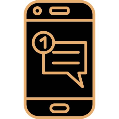 Mobil sohbet kutsal kişilerin resmi, vektör çizim