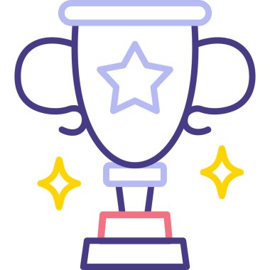 Ödül ikonu. Web için ödül vektör simgelerinin basit illüstrasyonu