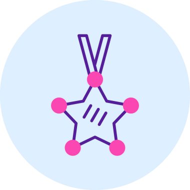 Bir yıldız simgesinin vektör illüstrasyonu