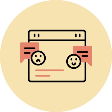 üzgün kart simgesi, illüstrasyon, beyaz arkaplan üzerindeki vektör