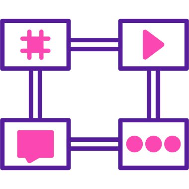 video simgesi vektör illüstrasyonu