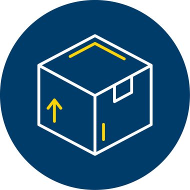 vektör kutusu simgesi, vektör illüstrasyonu