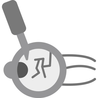 büyütme cam ikon vektör çizimi tasarımı