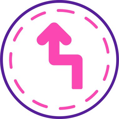 Ok. Web simgesi basit illüstrasyon