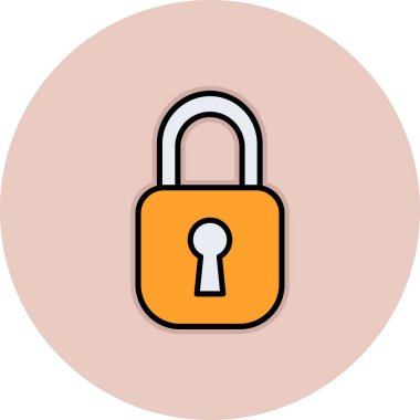 ikon vektör illüstrasyonunu kilitle