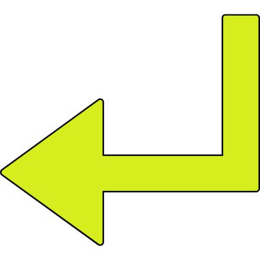 kontur ok sağ vektör simgesi