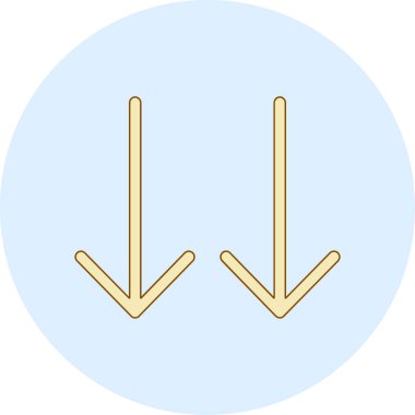 ok simgesi, vektör illüstrasyonu