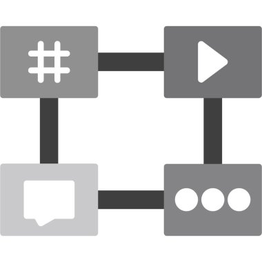 ağ bağlantı vektörü simgesi