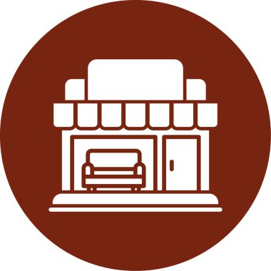 dükkan simgesi vektör illüstrasyonu