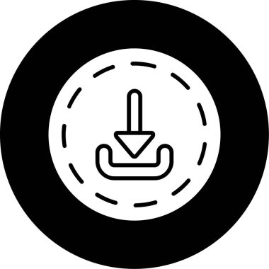 Klik. Web simgesi basit illüstrasyon