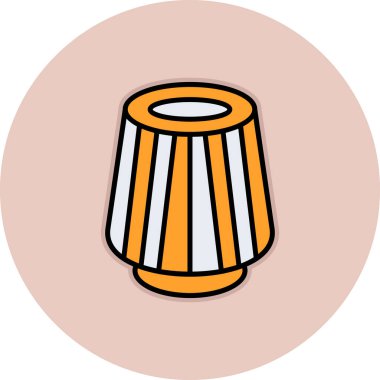 trend biçimi izole edilmiş arkaplan davul simgesi