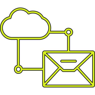 Bulut hesaplama. vektör illüstrasyonu.