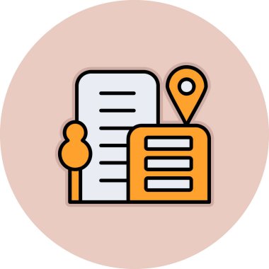 Harita işaretleyici vektör simgesi