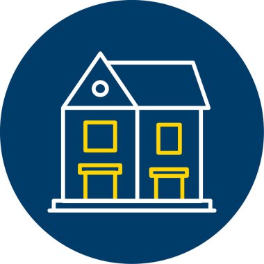 Modern ev simgesinin vektör illüstrasyonu