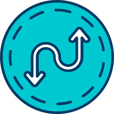 Ok. Web simgesi basit illüstrasyon