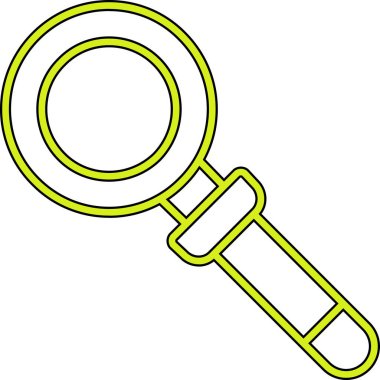 Çizgi biçiminde büyütme cam simgesi