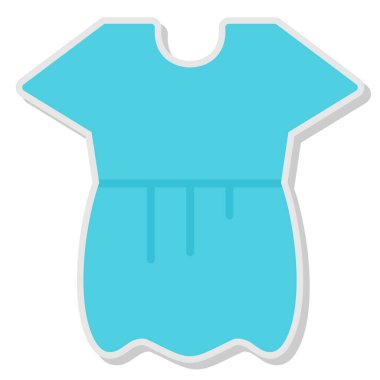 Kıyafetler. Web simgesi basit illüstrasyon