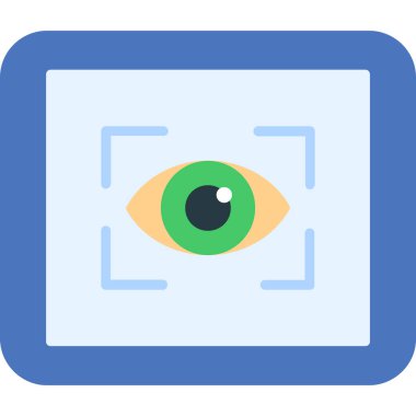 Göz simgesi, vektör illüstrasyonu