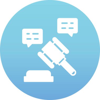 Hukuk simgesinin vektör illüstrasyonu