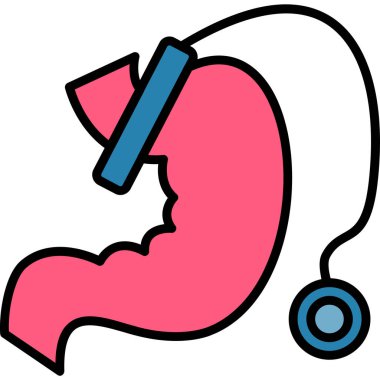 mide ikonu vektör illüstrasyonu