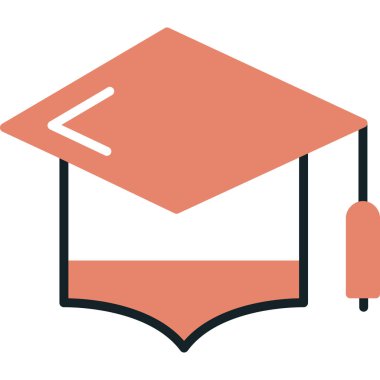 mezuniyet kapsülü vektör simgesi