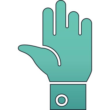 El ikonu. Vektör illüstrasyonu