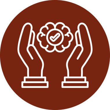 Bir çiçek simgesinin vektör illüstrasyonu