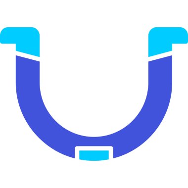 Beyaz arkaplanda at nalı simgesi, vektör illüstrasyon tasarımı