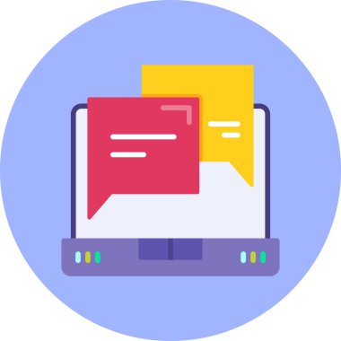 Bilgisayar. Web simgesi basit illüstrasyon