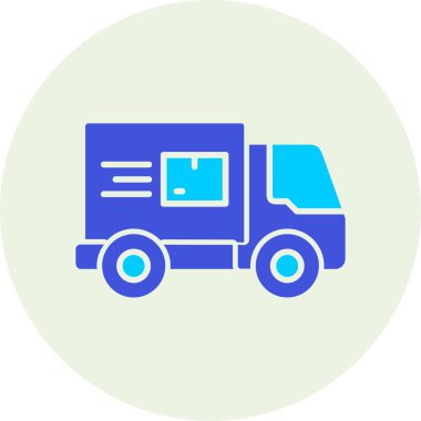 Kamyon. Web simgesi basit illüstrasyon