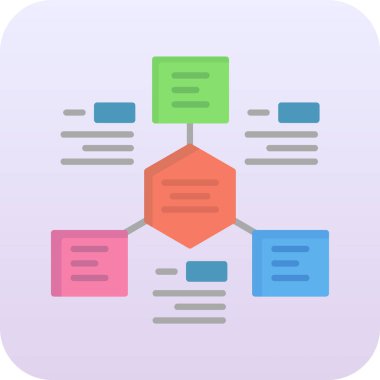 İş ve finans simgesinin vektör illüstrasyonu
