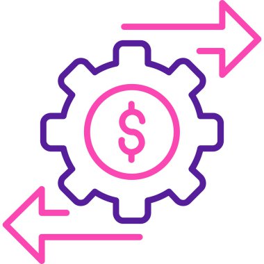 Teçhizat Web simgesi basit illüstrasyon