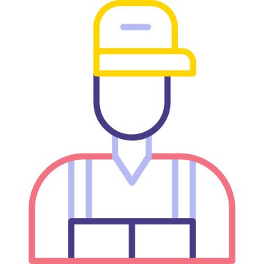 Mühendis simgesi vektör çizimi