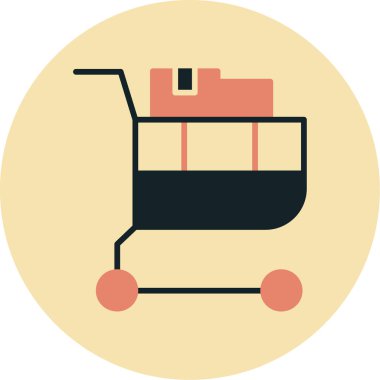 Teslimat. Web simgesi basit illüstrasyon