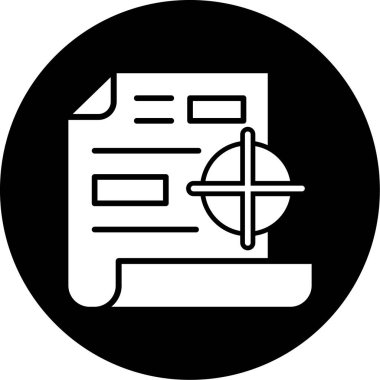 belge simgesi vektör illüstrasyonu