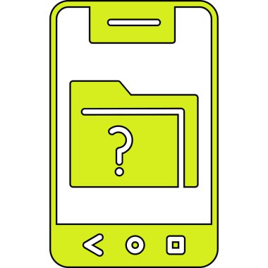 akıllı telefon simgesi vektör illüstrasyonu