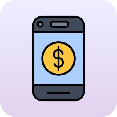 akıllı telefon simgesi vektör illüstrasyonu