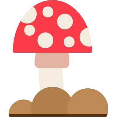 Mantar, illüstrasyon, beyaz arka plan üzerinde vektör