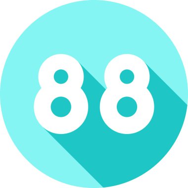 sekiz numaralı simge işareti vektörü.