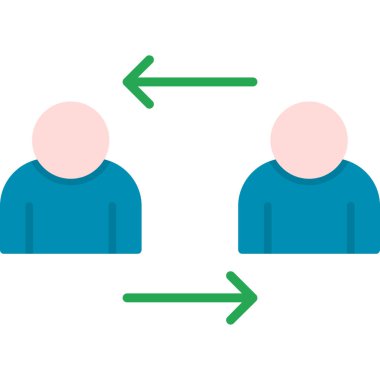 iki erkek simgesi vektör illüstrasyonu