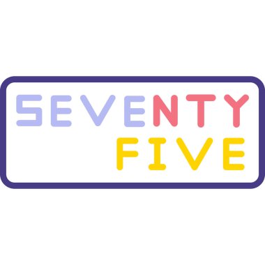 Bir 65 'in renkli çıkartması