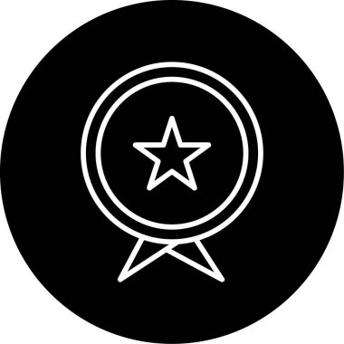 Yıldız simgesinin vektör illüstrasyonu