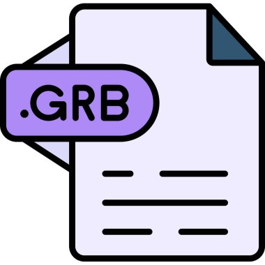 dosya biçimi simgesi, vektör illüstrasyonu