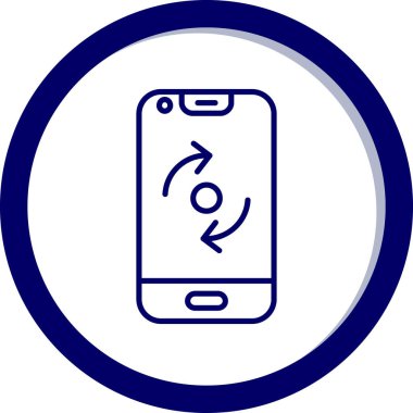 mobil simge, vektör illüstrasyonu basit tasarım