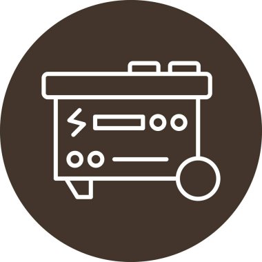 kutu paket teslim simgesi ana hat biçiminde